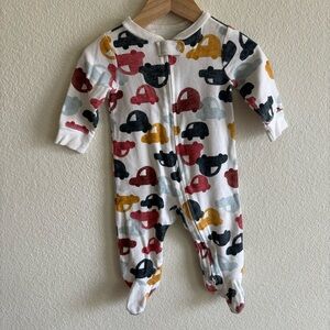 Carter’s 3-6M Cars Print 2 way zipper Sleepers